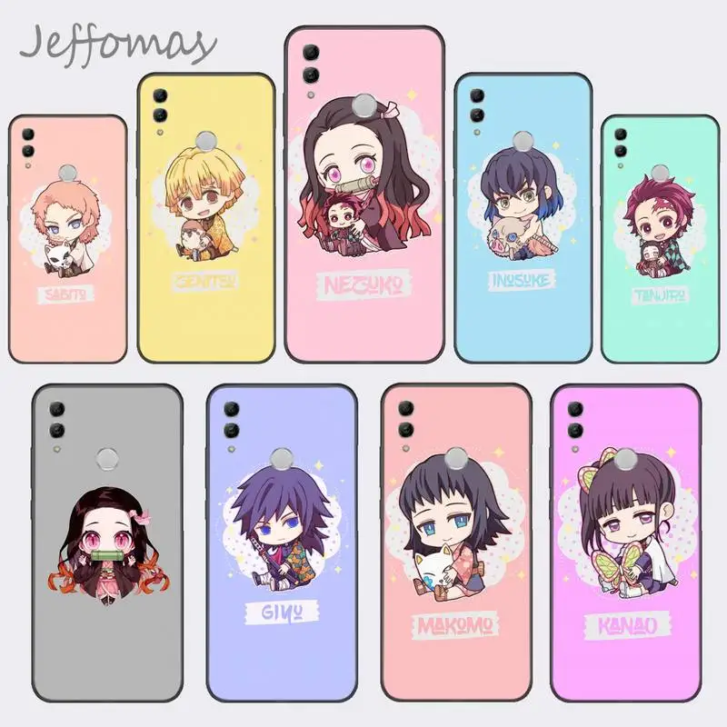 

Demon Slayer Kawaii Anime Phone Case For Huawei honor Mate P 9 10 20 30 40 Pro 10i 7 8 a x Lite nova 5t