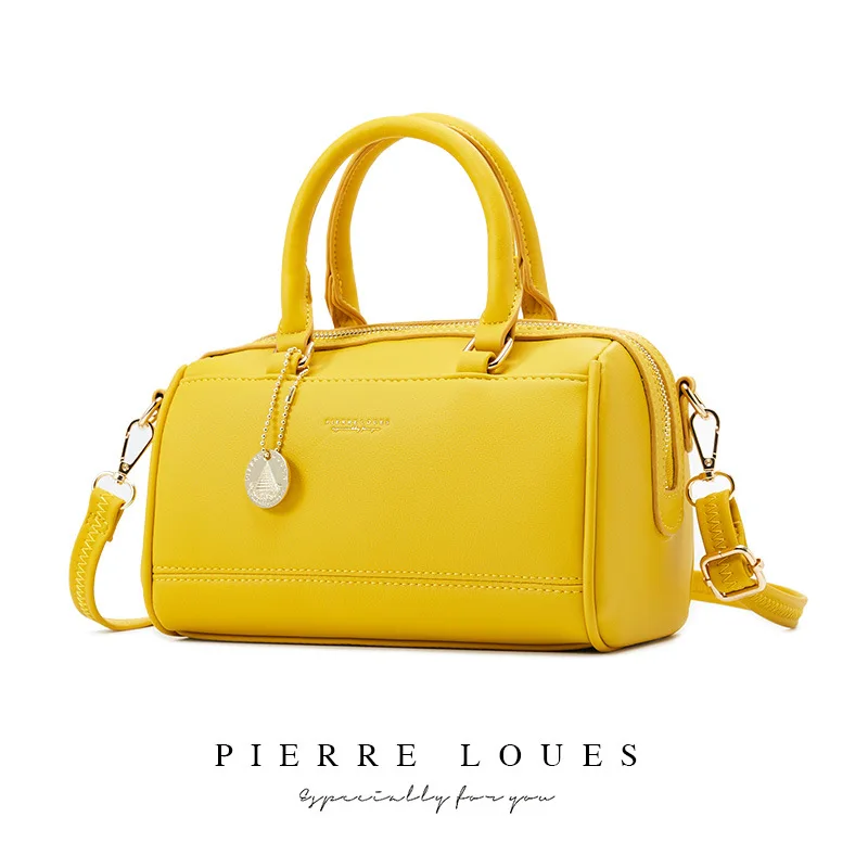 

2020 New Retro Female Bag Solid Color Multifunction Ladies Shoulder Bag Simple Fashion Large Capacity Pillow Bag