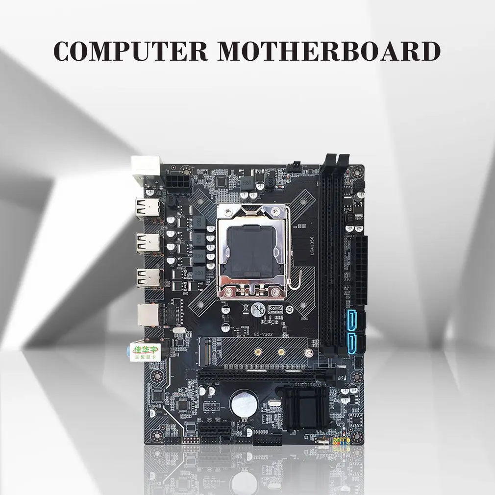 X79 Computer Motherboard 1356 Pin Ddr3 Supports M 2 Server Memory E5 2430 Cpu Six Core 5