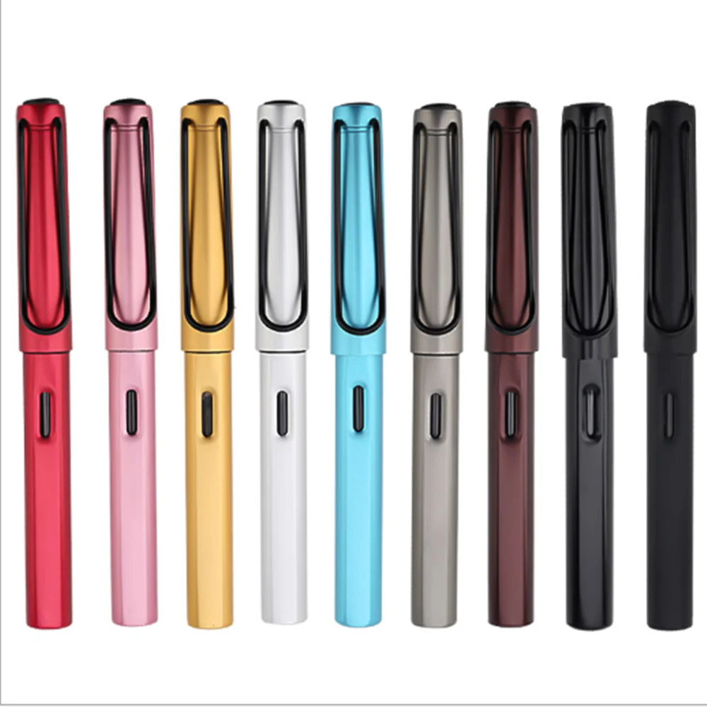 1pcs High quality 0.38mm Alloy Fountain Pen Extra Fine Nib Business Writing Signing Calligraphy Pens Office Stationery Supplies |