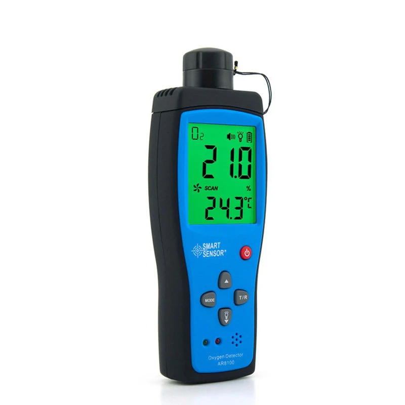 AR8100 монитор качества воздуха газовый измеритель O2 Датчик температуры кислорода Анализатор ручной
