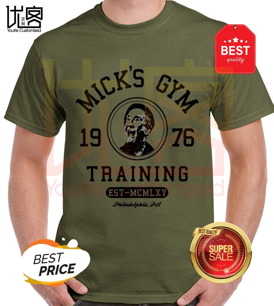 Mighty mick's gym Мужская забавная футболка rocky тренировочный топ боксера Бальбоа