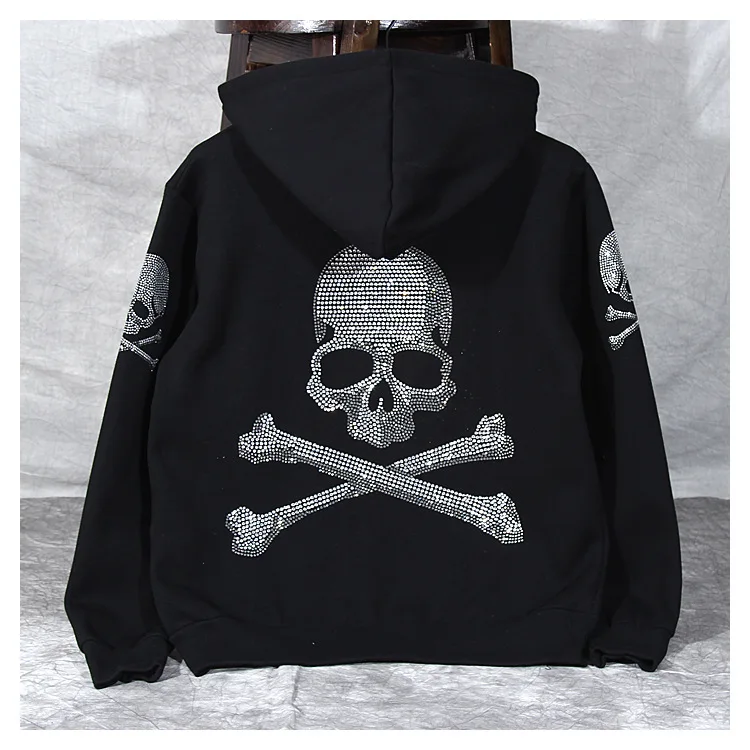 

2019 Autumn Female Hooded Sweatshirt Zipper Up Slit Back Long Sleeve Loose print Women Fleece Hoodies Coats plus size women