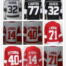 Мужские футболки Anze Kopitar Jonathan Quick Jeff Carter Drew Doughty Dylan Larkin Henrik Zetterberg Justine Abdelkader