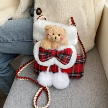 Рождественская Супер популярная Маленькая женская сумка, Осень-зима, новая модная версия, универсальная сумка-мессенджер для девушек, милая сумка на одно плечо