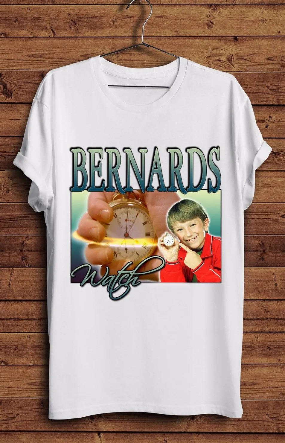 Bernards часы Футболка Винтаж Забавный Homage 90S ТВ шоу Ретро Время летняя футболка |