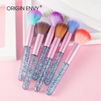 

ORIGIN ENVY 1Pcs High Quality Horse Hair Nail Powder Brush Beauty Blush Brush Acrylic Transparent Glitter Stick Makeup Brush