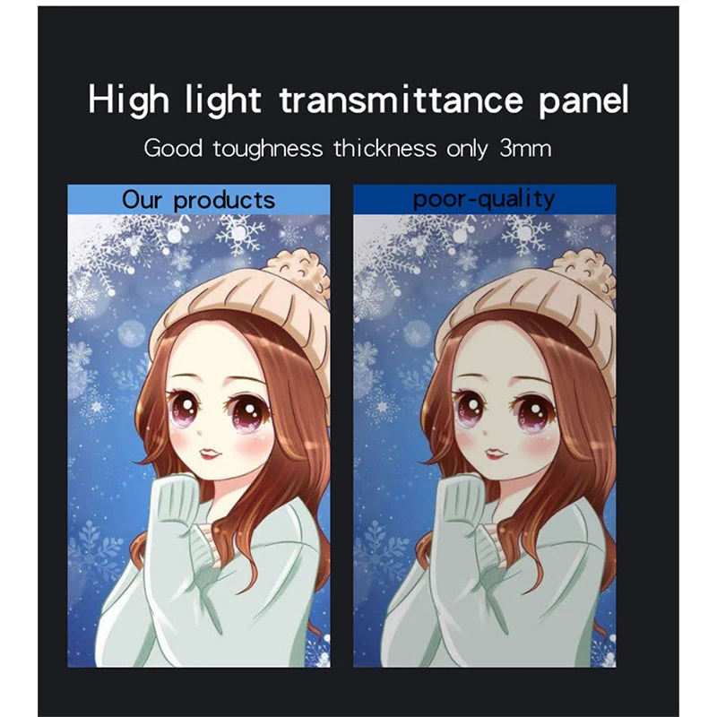 Elice A4 led light pad diamond painting, USB Powered Light Board Kit, Digital Graphics Tablet for Drawing Pad Art Painting board - Image 5