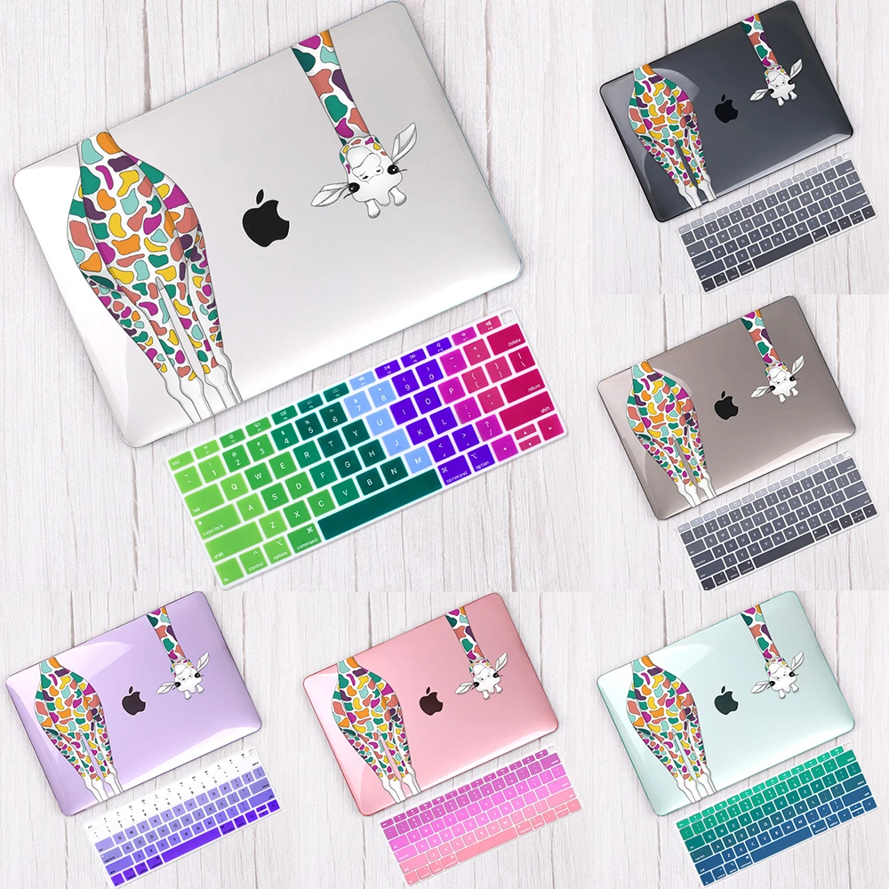 A2179 Hard Shell Protective Case Cover for Laptop MacBook Air 13 Retina with Touch Id Giraffe Mother and Child Compatible with MacBook Air 13 Inch 2020 2019 2018 Release A1932 