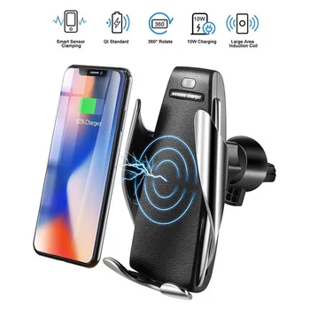 

Automatic Clamping 10W Wireless Charger Car Holder Universal Smart Infrared Sensor GPS Air Vent Mount Phone Supports