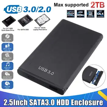 

2.5 inch HDD SSD Case Sata to USB 3.0 2.0 Adapter 6 Gbps Box Hard Drive Enclosure Support 2TB HDD Disk For WIndows For Mac OS