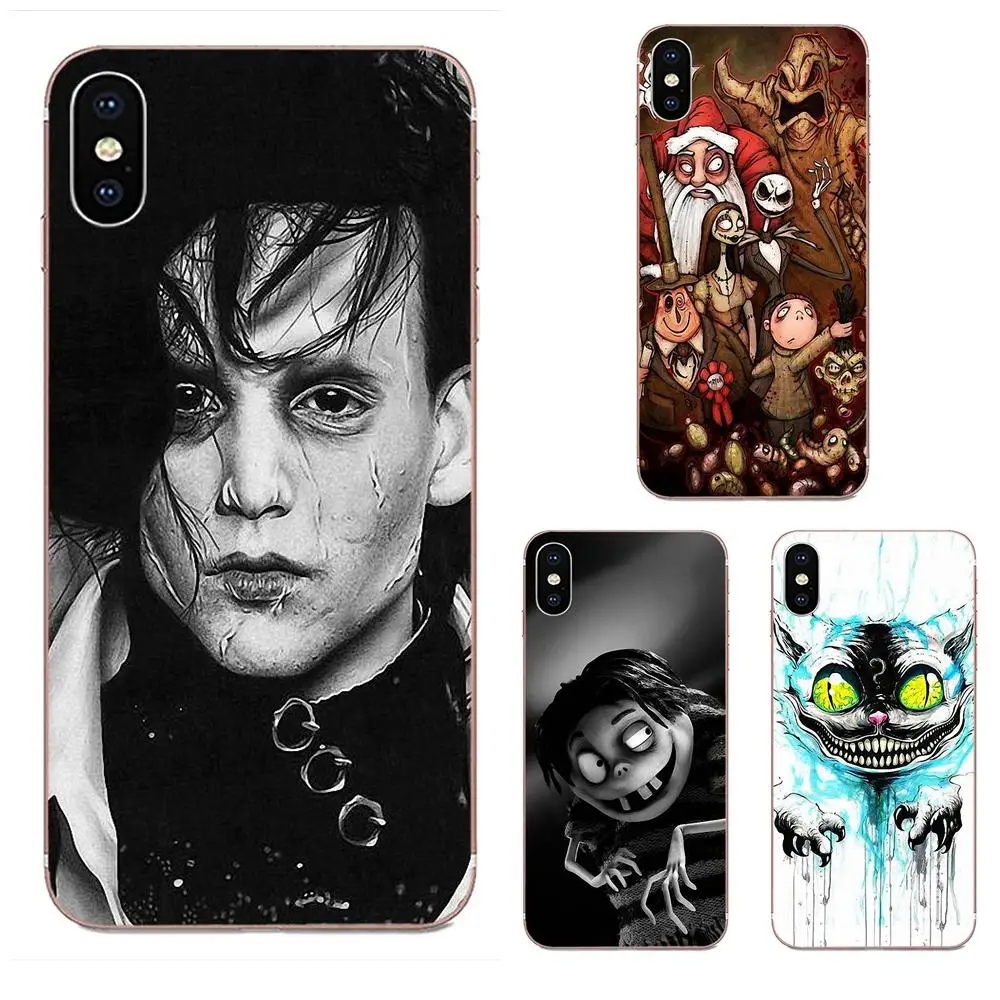 Чехол для мобильного телефона из прозрачного ТПУ Tim Burton Xiaomi Redmi 3 3S 4 4A 4X 5 6 6A 7 K20 Note 2