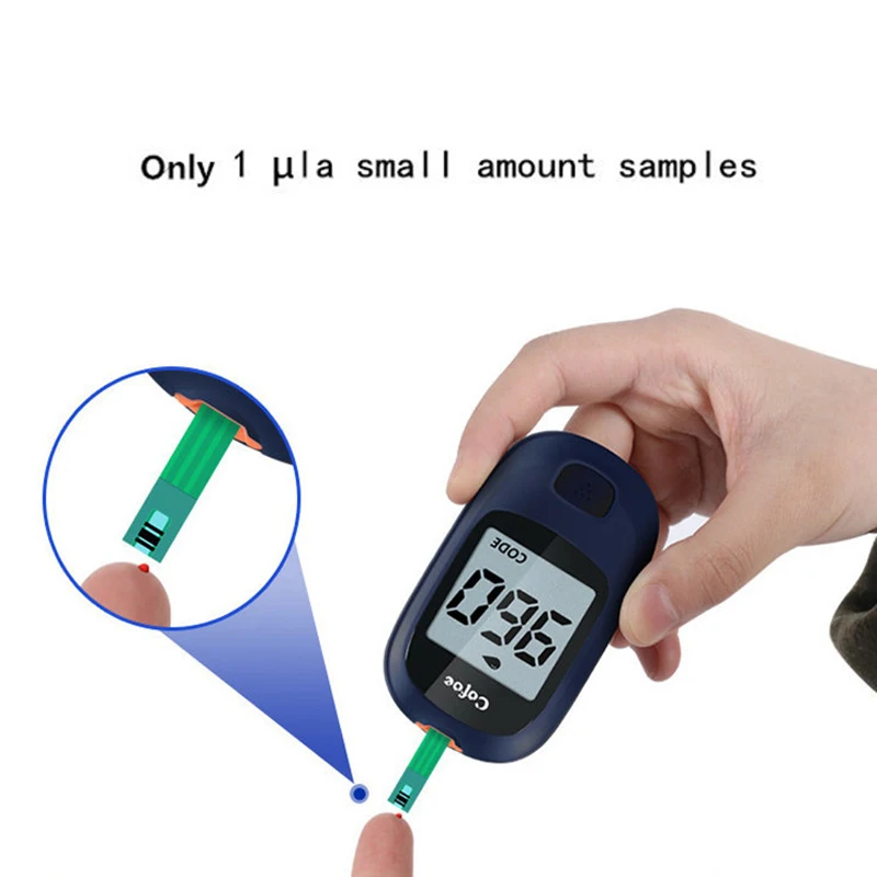 Billig Cofoe Yice Glucose Meter Glucometer Medizinische Diabetes Monitor mit 50 stücke teststreifen und lanzetten für Test Blut zucker Ebene zu hause