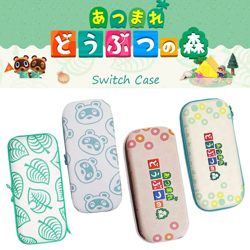 For Nintendo Switch Canvas Case Animal Crossing New Horizons Storage Bag Switch Lite Protection Cute Animal