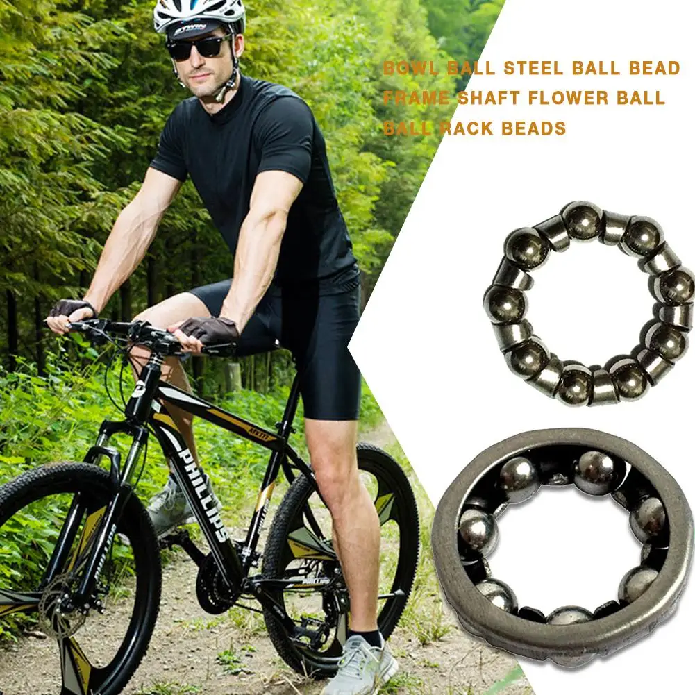 7 9 Balls Bike Cycling Front Fork Bowl Balls Steel Bead Frame Bearing Headset Cage Bicycle Headset Caged Ball Bearing