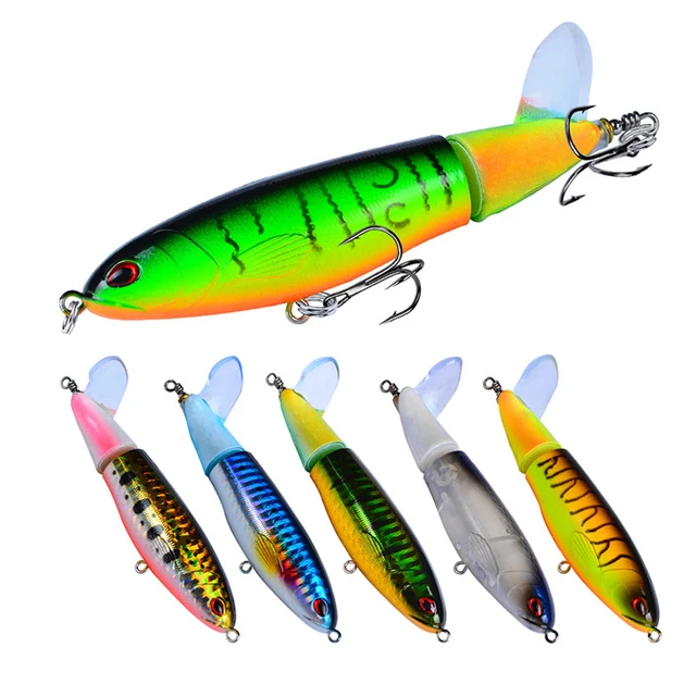 TREHOOK 9cm 17g Big Chubby Popper Lure Topwater Pike Wobblers Fishing Lures  Artificial Hard Bait Crankbaits Fishing Pencil Lure