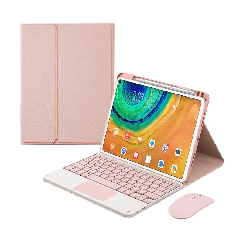 capa de teclado touchpad retroiluminado para huawei matepad caso capa para huawei matepad polegada