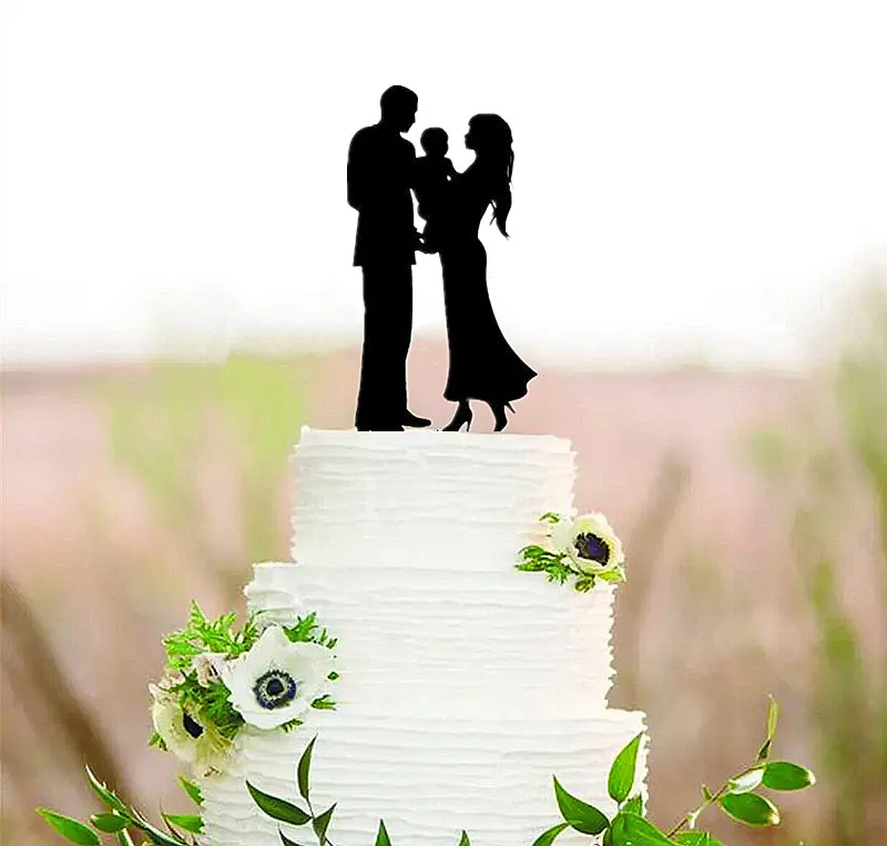 Family Style Cake Topper Wedding Party Kids Anniversary Bridal Shower Decorations Kids Gift cake decor Rustic Wedding party decorations cake topper cake decorations cake toppers