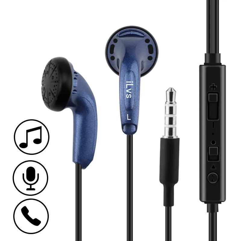 Проводные наушники вкладыши сделай сам 3 5 мм динамические с плоской головкой