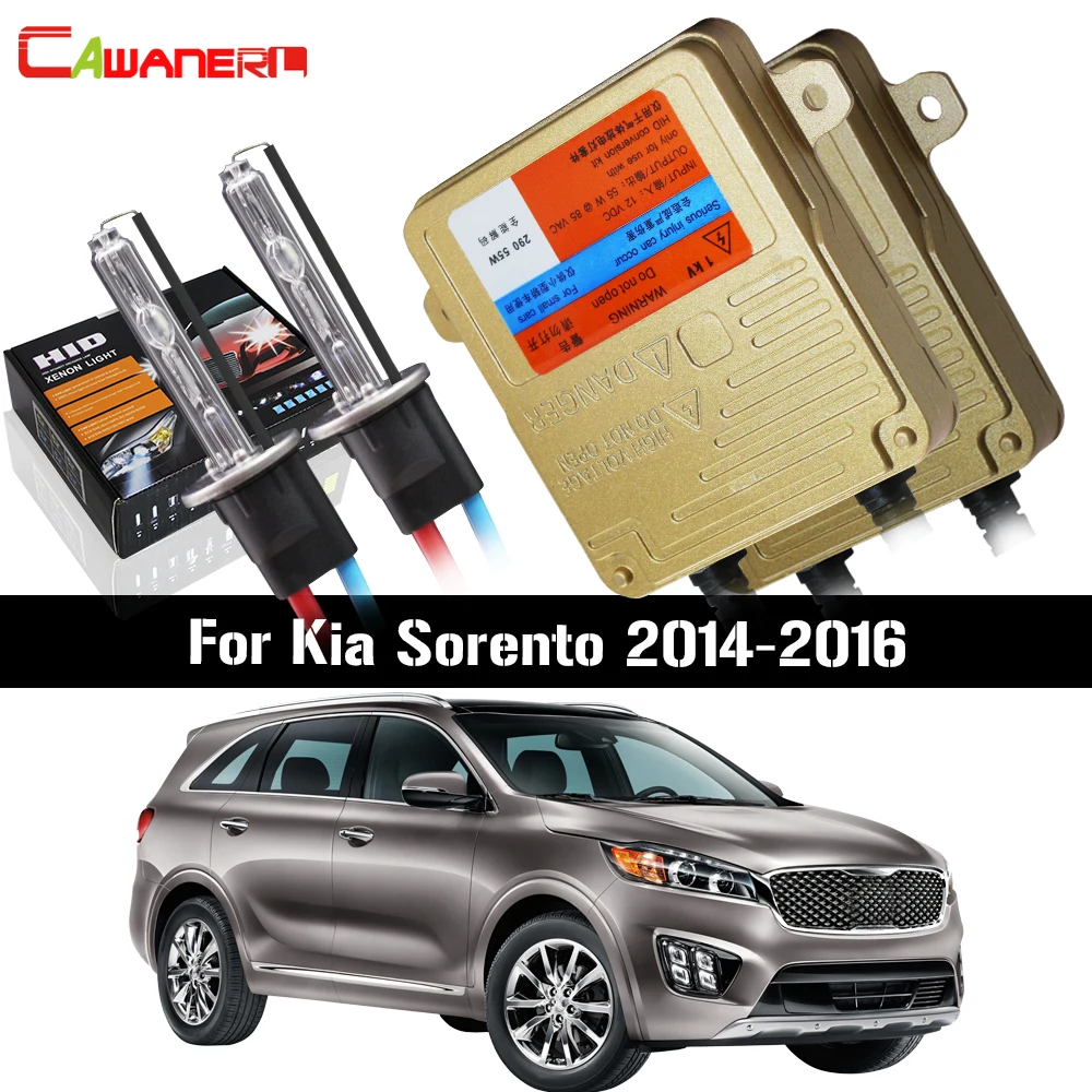 Cawanerl для Kia Sorento 2014-2016 55 Вт H7 HID Xenon комплект переменного тока 3000K-8000K без ошибок блок