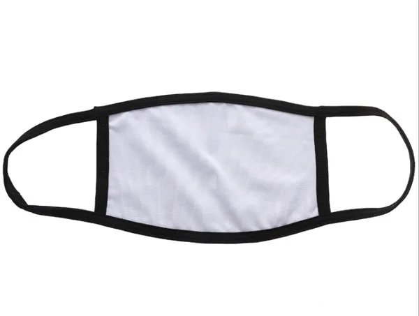 Пустая маска сублимационная теплопередача полиэстер + хлопковая (немедицинская)