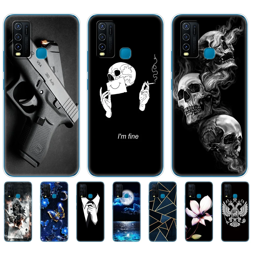 Чехол для Vivo Y30 Y50 мягкий чехол Y 30 50 VivoY30 VivoY50 защитный задней панели телефона