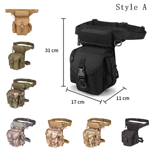 Military Tactical Drop Leg Bag Tool Fanny Thigh Pack Hunting Bag 2