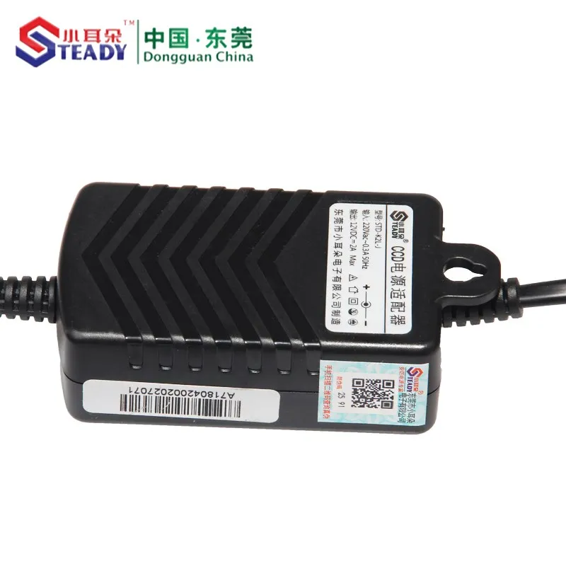 12V2A STD-K2L-J импульсный источник питания, адаптер для камера видеонаблюдения для дома