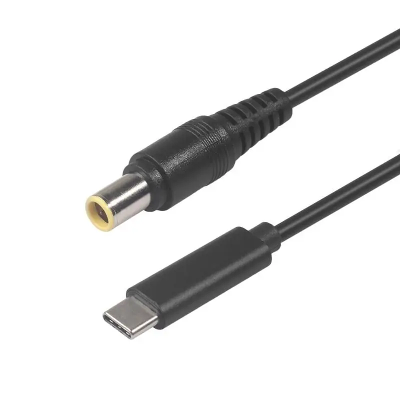 

1.5m/4.9ft Power Adapter Type-C Male to DC7.9x5.5mm Male w/0.9mm Pin PD Charger Cable for Lenovo/DELL