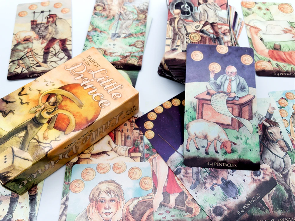 Tarot of the Little карты &quotПринц&quot Deck a 78 Card и учебный буклет гадания чтение любовь Луна