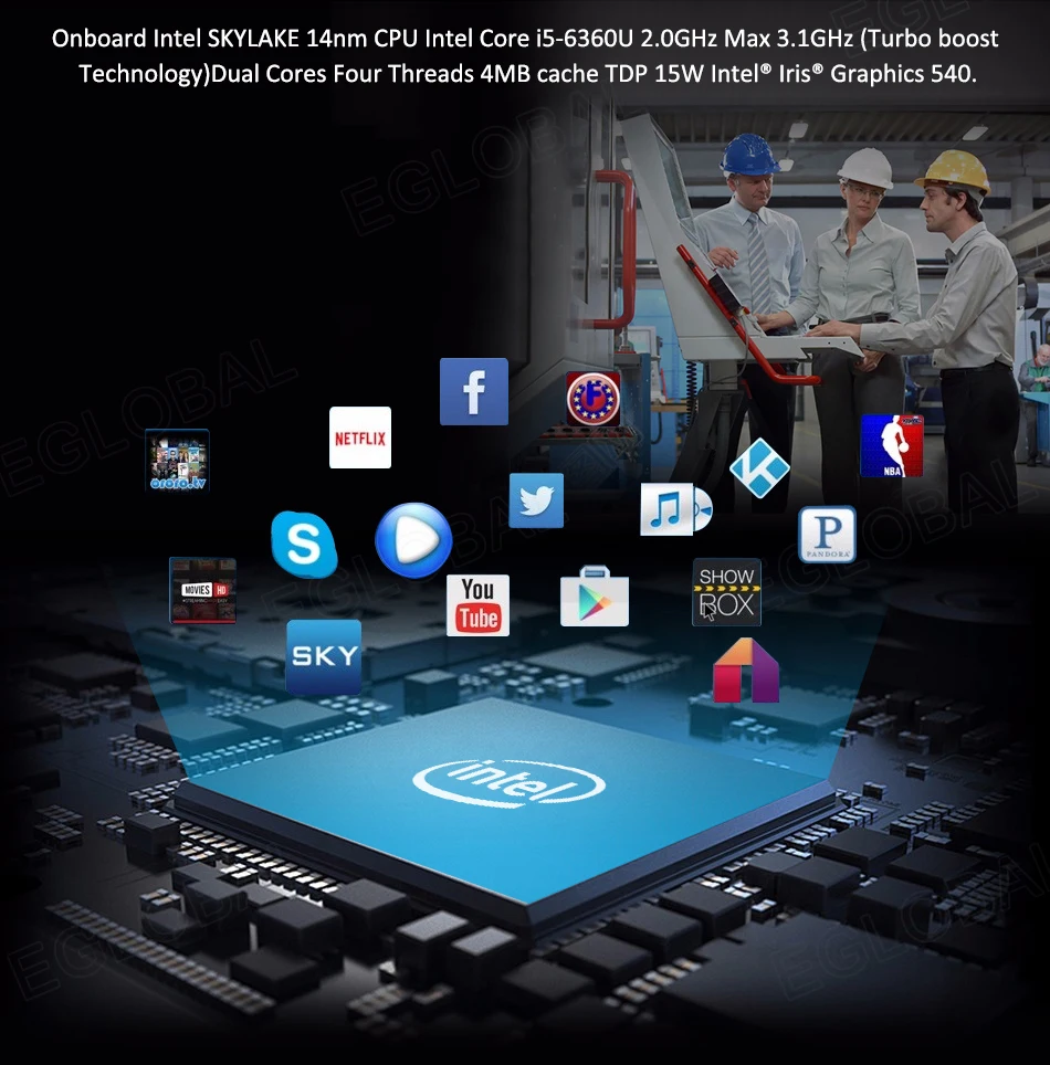 Eglobal Industrial Fanless Mini PC with Intel I5-6360u, I7 10510U, 2 LANs, 2 COM, 24/7 Working, Micro Computer, Linux, 4G SIM, WIFI, VGA, HDMI Description Image.This Product Can Be Found With The Tag Names Cheap Mini PC, Computer Office, High Quality Computer Office, Mini pc