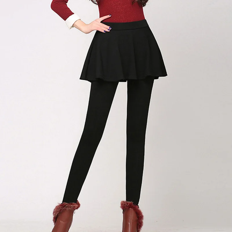 Женские леггинсы со складками CUHAKCI зимние пикантные облегающие мини юбки из двух