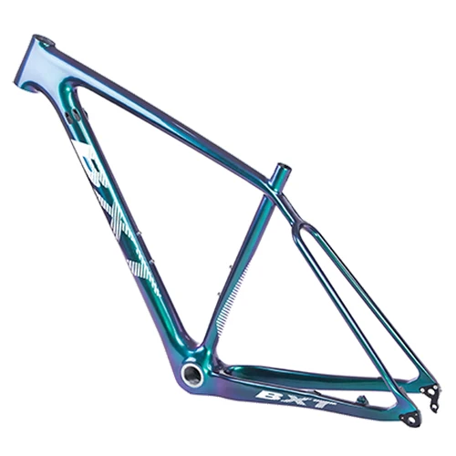 29er карбоновая рама BSA Дисковый Тормоз MTB рама 29 рама карбоновая для горного велосипеда 142*12 или 135*9 мм коническая велосипедная Рама велосипедная часть - Цвет: chameleon blue