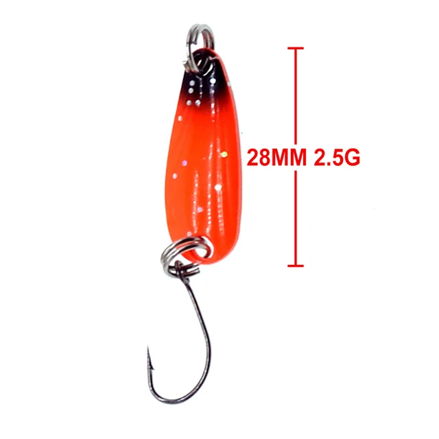 WALK FISH 2.5G 28MM Fishing Lure Spoon Sequins Lure Spinner Metal Single  Hook Bait Artificial Hard Bait Winter Ice Fishing Set - AliExpress