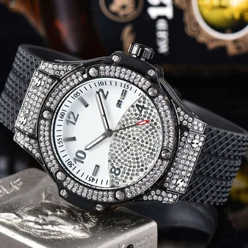 

Luxury Brand quartz hub Mens Watches Quartz Watch Stainless Steel Strap men's wristwatch classic business lot watch