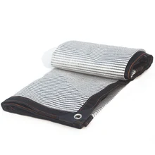 50% reflexivo alumina sombra pano uv resistente pára-sol sombra net com grommets sun-bloco malha sombra para jardim de estufa pat