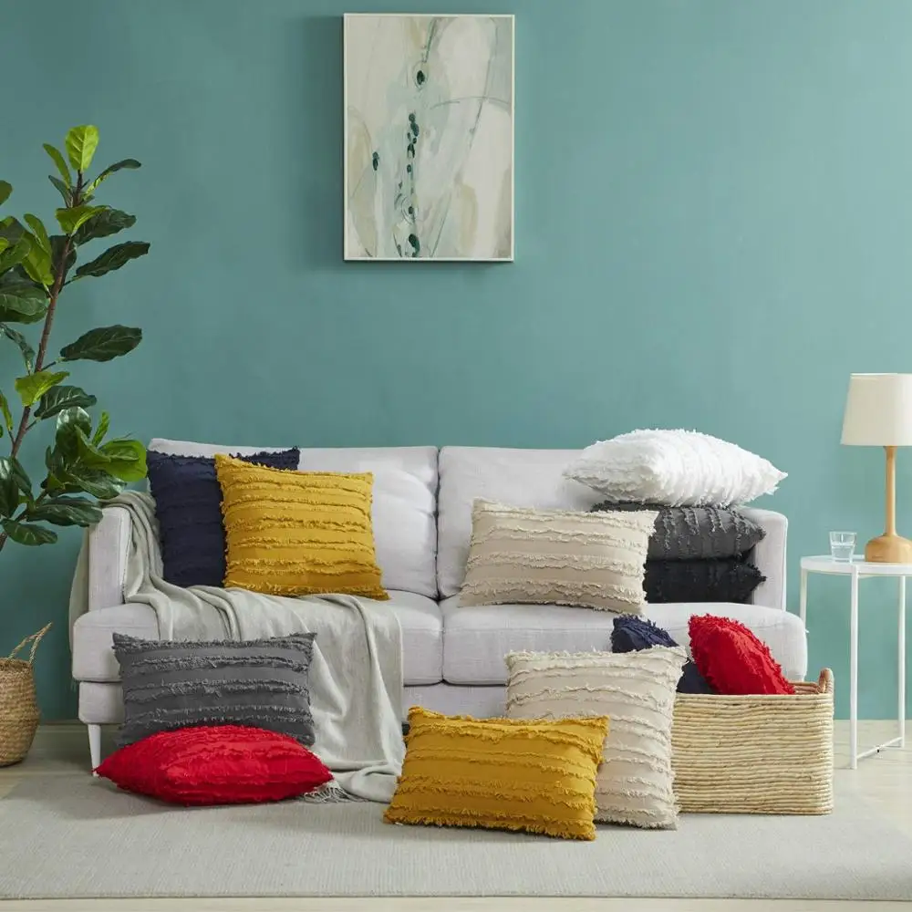 2 упаковки квадратные 45X45 наволочки зеленые декоративные диванные для дивана