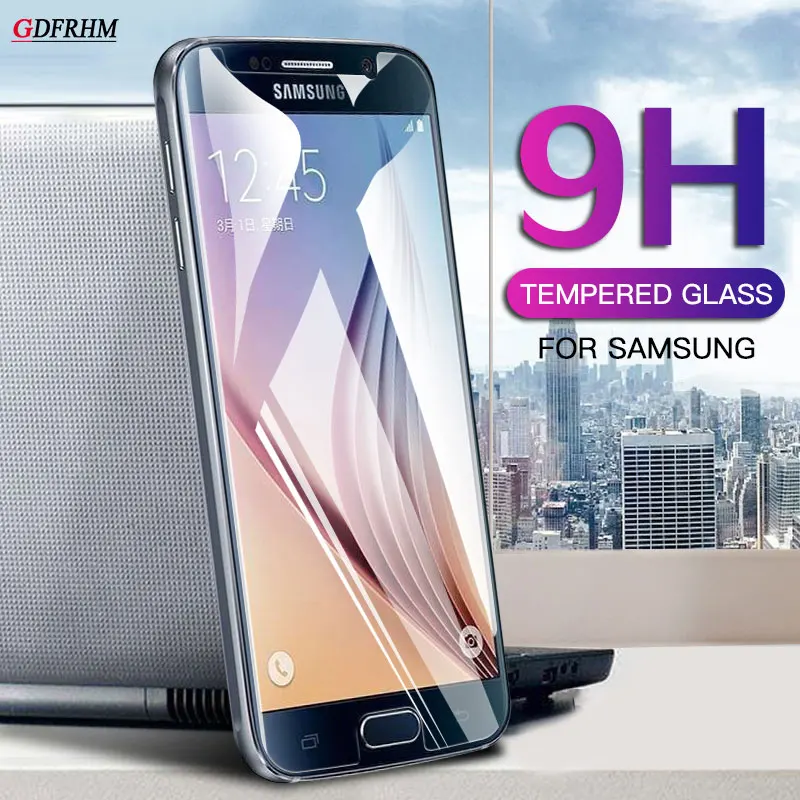 

Tempered Protective Glass on For Samsung Galaxy J3 J5 J7 2015 2016 2017 A6 Plus 2018 S7 S6 Screen Protector Glass Film