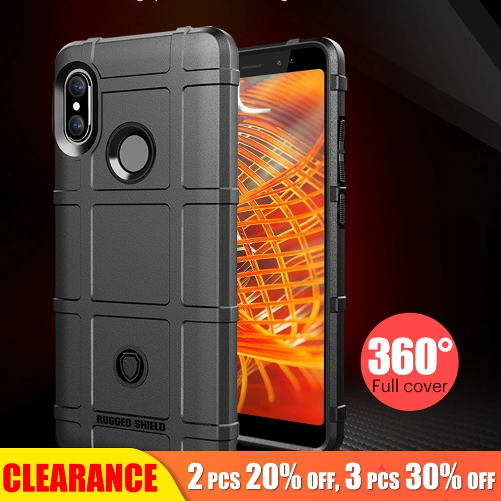 

[Clearance]For Redmi Note 5 6 Pro 5 Plus 6A Case Luxury Silicone Armor Cover For Xiaomi A2 Lite 6X MIX 2S Case TPU Rugged Shield