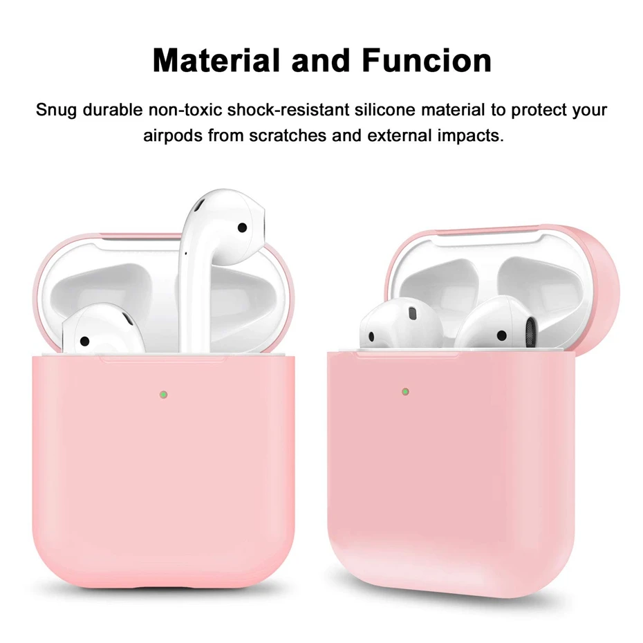 Силиконовый чехол для AirPods 2 Чехол для зарядки наушников чехол для Apple AirPods Air Pod 1 2 Bluetooth коробка гарнитура защитный чехол