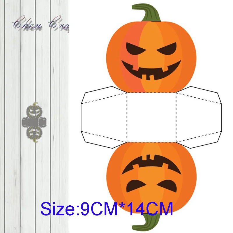 

Metal Cutting Dies New 2019 Pumpkin box Crafts Die Cuts For DIY Scrapbooking Paper Cards Decorations Embossing