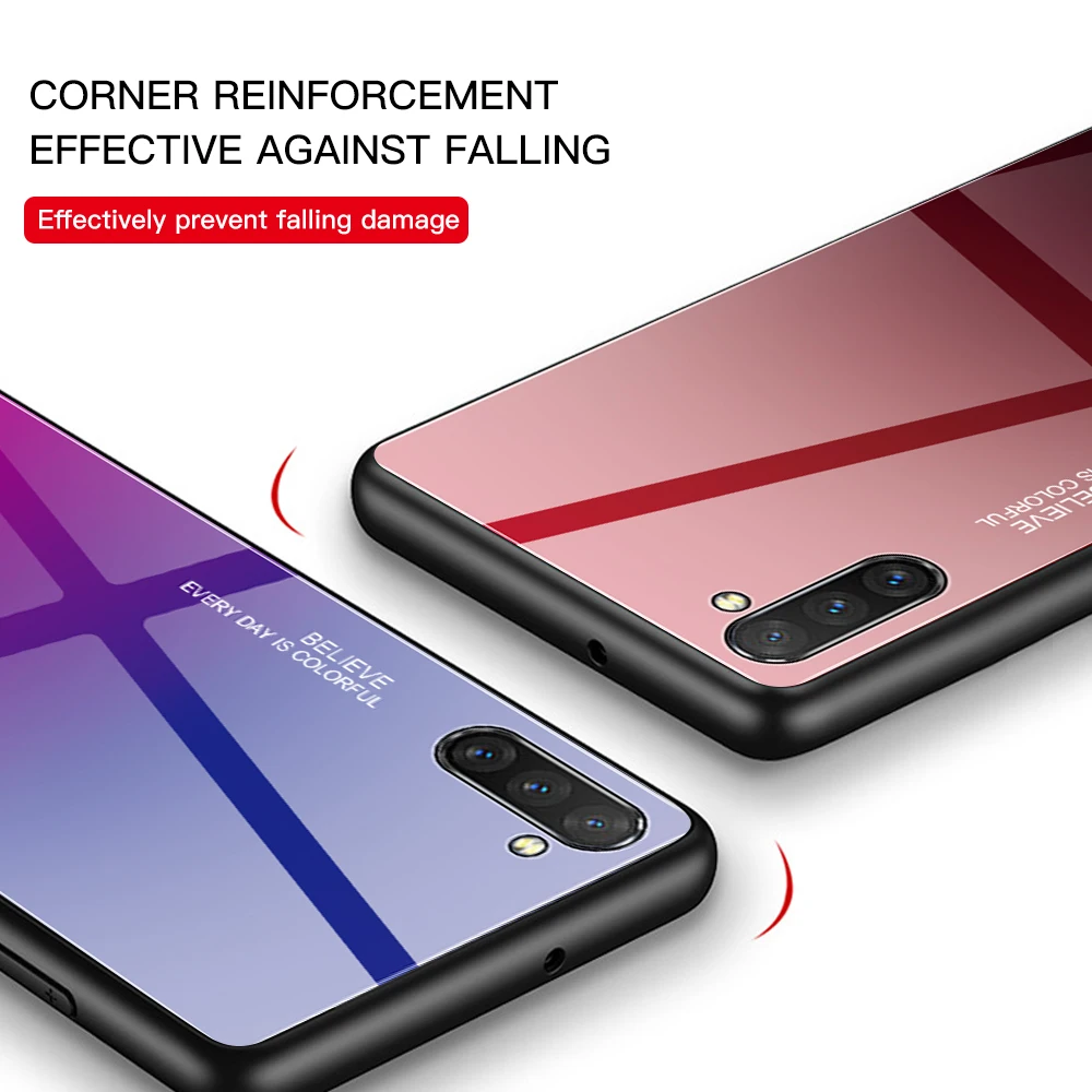 Роскошный чехол Aurora для samsung Galaxy S10 S9 S8 Plus Note 10 Pro 9 8 градиентная задняя крышка Aurora для samsung M30 20 10 40 чехол