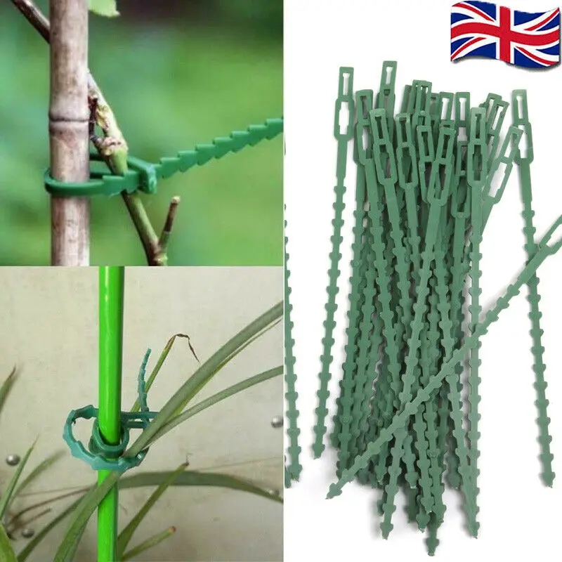 

Garden ties package 30/50 pieces plastic adjustable Cable plant reusable Cable ties for garden tree climbing stand