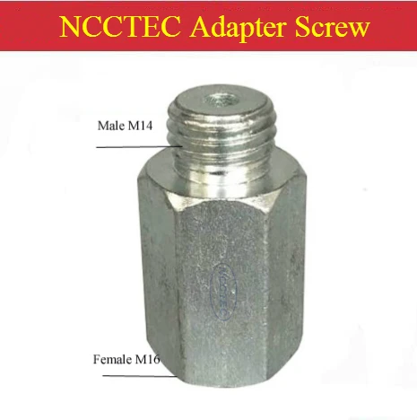 

NCCTEC Adaptor adapter screw thread M14 male External thread-M16 female Internal thread Reducer for Angle Grinders polishers