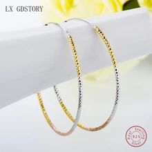 Серебряные серьги, круглые серьги, кольца для больших ушей, Модные Классические вечерние серьги, креольские круглые серьги