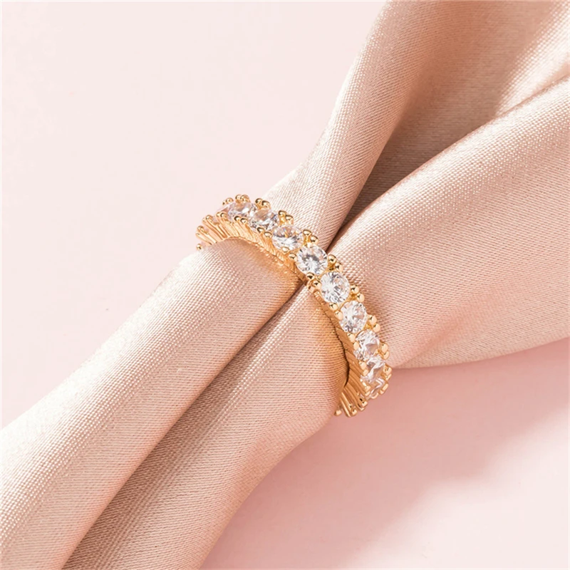 Роскошные брендовые ювелирные изделия серебряного цвета инкрустация кубическим цирконием уникальная форма кольцо для женщин Свадьба обручение подарок