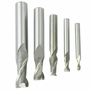 

4mm 6mm 8mm10mm 12mm 5pcs/Set HSS CNC Carbide Lengthened Straight Shank Mill Cutter Drill Bit Abrasion Resistance