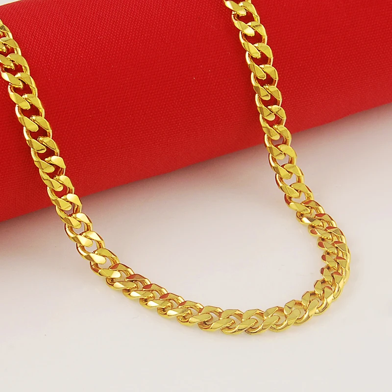 High-Quality-Classic-Necklaces-24K-Gold-Plated-Necklaces-Chain-Jewelry-Wholesale-Men-Necklaces-P057