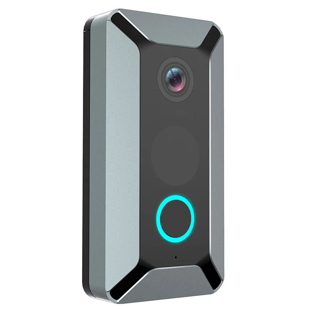 Умный дом, беспроводная камера, дверной звонок, водонепроницаемый, для домашнего наблюдения, домофон, видео в реальном времени, ios, Android, телефон, Wifi, дверной звонок - Цвет: Grey Doorbell