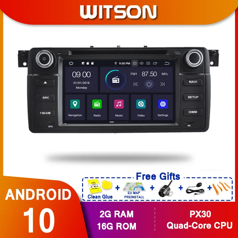 WITSON Android10 Octa core PX5 автомобильный dvd плеер для BMW E46 (1998 2005) M3 2005 4 Гб RAM 64 ROM Автомобильный GPS NAVIGATON|Мультимедиаплеер